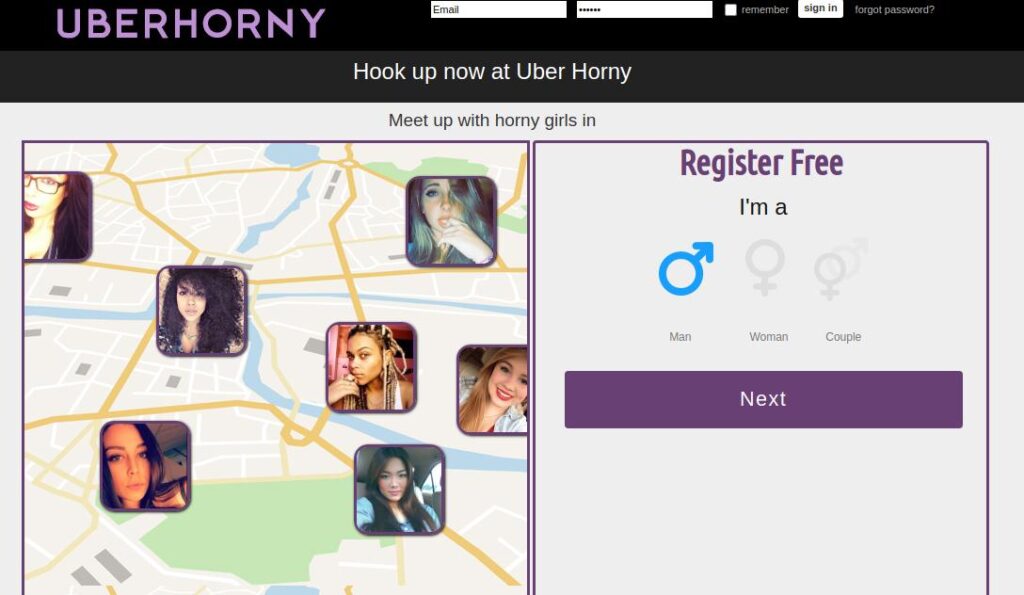 UberHorny Hookup Platform